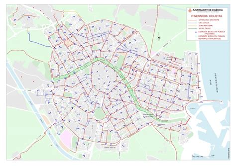 mapa carril bici valencia|Carriles bici en Valencia: mapas y calles